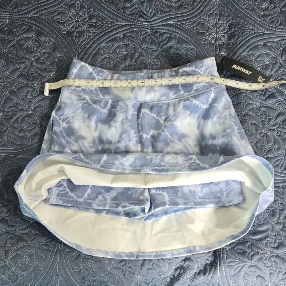 Runway Tie Dye Heart Skort Girls Size M 8/10 Blue